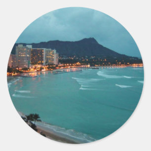 STICKER ROND HAWAII ALOHA COLLECTION