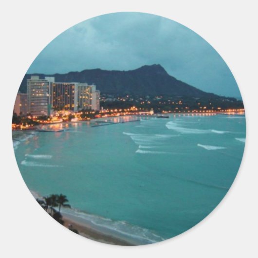 STICKER ROND HAWAII ALOHA COLLECTION (Devant)