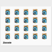 STICKER ROND HAWAII SURF NORTH SHORE (Feuille)