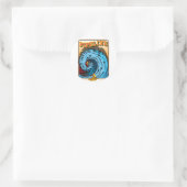 STICKER ROND HAWAII SURF NORTH SHORE (Sac)