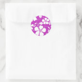 STICKER ROND HAWAIIAN HULA (HIBISCUS) BERRY (Sac)