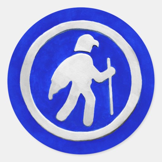 Sticker Rond Hawk Trail Marker (Devant)