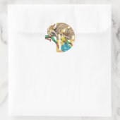 Sticker Rond Hawkman & Hawkwoman (Sac)