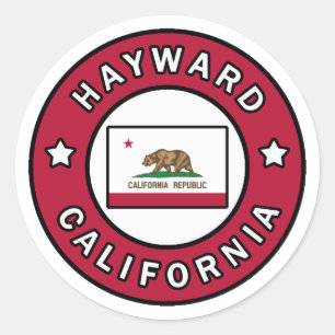 Sticker Rond Hayward Californie