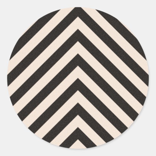 Sticker Rond Hazard stripes (Devant)