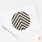 Sticker Rond Hazard stripes (Enveloppe)
