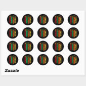 Sticker Rond Hbcu Humbled Blessed Creative Unique Black College (Feuille)