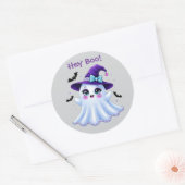 Sticker Rond Hé Boo! (Enveloppe)