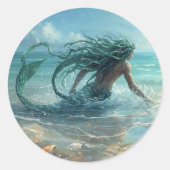 Sticker Rond He Who Walks the Shallow Sea (Devant)