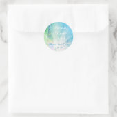 Sticker Rond *~* Healing Energy Hand - Peace Love Light (Sac)