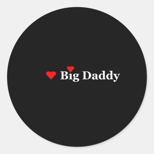 Sticker Rond Heart Big Daddy (Devant)
