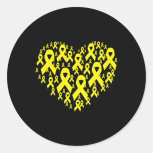 Sticker Rond Heart Childhood