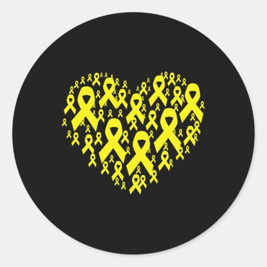 Sticker Rond Heart Childhood (Devant)