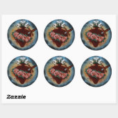 Sticker Rond Heart de Marie (Feuille)