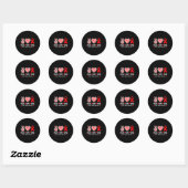 Sticker Rond Heart Disease Awareness (Feuille)