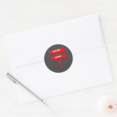 Sticker Rond Heart Disease Awareness Faith Hope Love Design (Enveloppe)