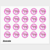 STICKER ROND HEART HORSE (Feuille)