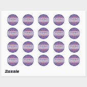 Sticker Rond Heart Mandala (Feuille)