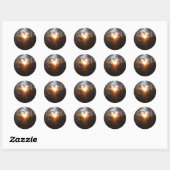 Sticker Rond heartbeamdec2010 (Feuille)