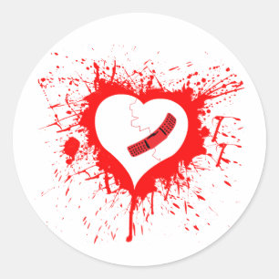Sticker Rond Hearted cassé… encore
