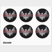 Sticker Rond Heathen (Feuille)