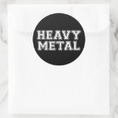 Sticker Rond Heavy metal (Sac)