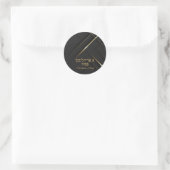 Sticker Rond Hébreu branché Une Pâque Freilichen (Sac)