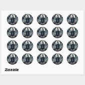 Sticker Rond Hécate Déesse des Carrefours Esprits Fantomatiques (Feuille)