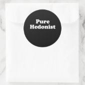 Sticker Rond Hédoniste pur  (Sac)