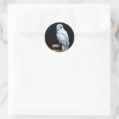 Sticker Rond Hedwig dans les livres (Sac)
