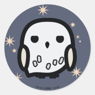 Sticker Rond Hedwige Character
