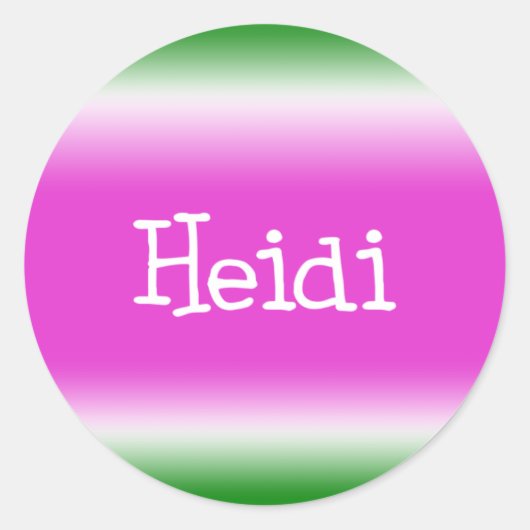 Sticker Rond Heidi (Devant)