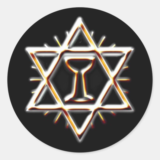 Sticker Rond heiliger Gral saint grail (Devant)