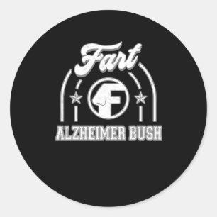 Sticker Rond Heimerheimer Bush Fart Funny