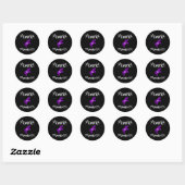 Sticker Rond Heimerheimer Sensibilisation Violet Elephant Suppo (Feuille)