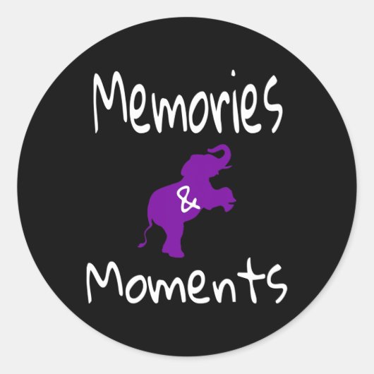 Sticker Rond Heimerheimer Sensibilisation Violet Elephant Suppo (Devant)