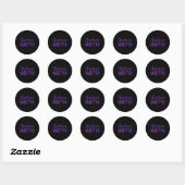 Sticker Rond Heimerheimer's Awareness Memories Problem Tee End (Feuille)