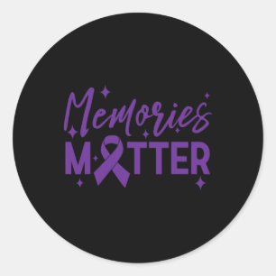 Sticker Rond Heimerheimer's Awareness Memories Problem Tee End