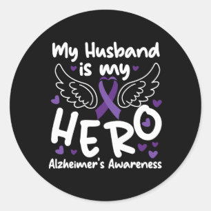 Sticker Rond Heimerheimer's Dementia Awareness Support Husnd My