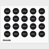 Sticker Rond Heimer's Awareness - #end Floral Statement (Feuille)
