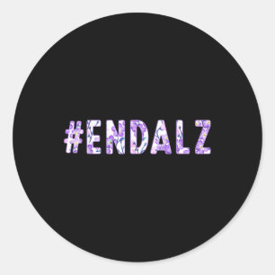 Sticker Rond Heimers de fin Sensibilisation Papillon pourpre Fl