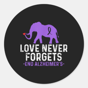 Sticker Rond Heimers Sensibilisation Amour N'Oublie Jamais Les