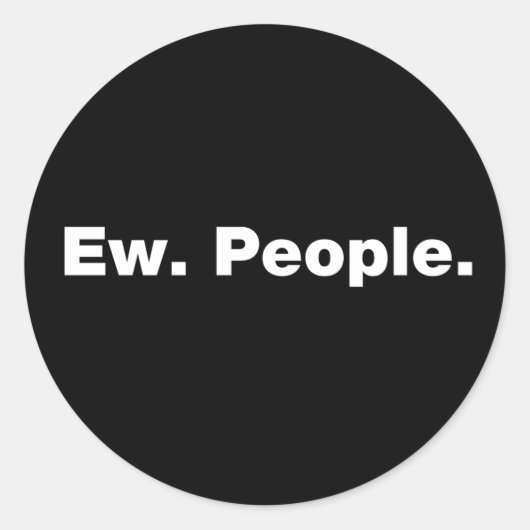 Sticker Rond Hein. Les gens. (Devant)