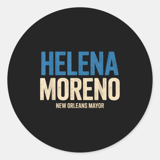 Sticker Rond Helena Moreno New Orleans Mayor (Devant)