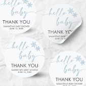 Sticker Rond Hello Baby Shower