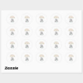 Sticker Rond Hello Spring (Feuille)