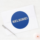 Sticker Rond Helsinki Finlande (Enveloppe)