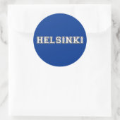 Sticker Rond Helsinki Finlande (Sac)