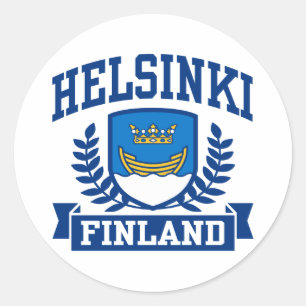 Sticker Rond Helsinki Finlande