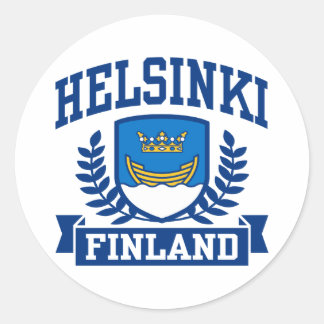 Sticker Rond Helsinki Finlande